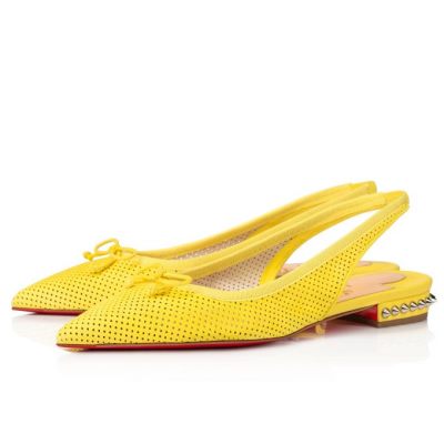 Zapatos Planos Hall Sling Christian Louboutin Mujer - Amarillos - 1210918WH51